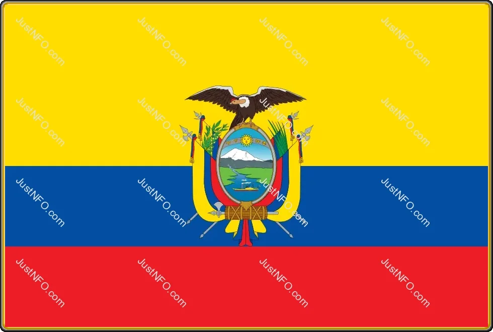Ecuador Population The Ecuadorian flag representing the nation’s diverse and united population across the Andes, the coast, and the Amazon regions